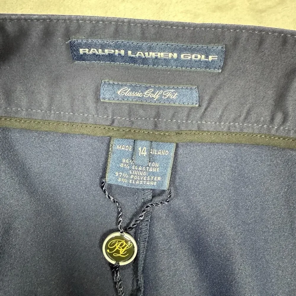 NWT Ralph Lauren Golf Skort Women's Size 14 Blue Classic Stretch Shorts Skirt - Picture 5 of 9